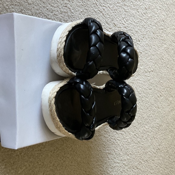 Nine West Black Braided Sandals - Picture 2 of 4